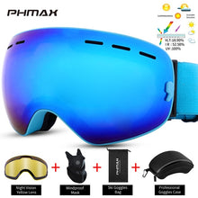 Load image into Gallery viewer, PHMAX Ski Goggles Men Anti-Fog Snowboard Glasses UV400 Double Layers Skiing Mask Goggles Women Winter Outdoor Snow Sunglasses
