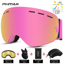 Load image into Gallery viewer, PHMAX Ski Goggles Men Anti-Fog Snowboard Glasses UV400 Double Layers Skiing Mask Goggles Women Winter Outdoor Snow Sunglasses
