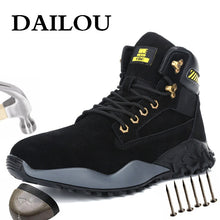 Load image into Gallery viewer, DAILOU Waterproof Winter Men Boots with Fur Warm Snow Women Boots Men Work Casual Shoes Sneakers Indestructible Big Size 48
