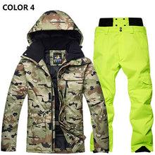Load image into Gallery viewer, Ski Suit Men Winter New Outdoor Windproof Waterproof Thermal Male Snow Pants Sets Skiing And Snowboarding Ski Jacket Men Brands
