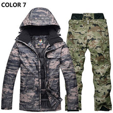 Load image into Gallery viewer, Ski Suit Men Winter New Outdoor Windproof Waterproof Thermal Male Snow Pants Sets Skiing And Snowboarding Ski Jacket Men Brands
