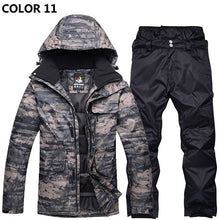 Load image into Gallery viewer, Ski Suit Men Winter New Outdoor Windproof Waterproof Thermal Male Snow Pants Sets Skiing And Snowboarding Ski Jacket Men Brands
