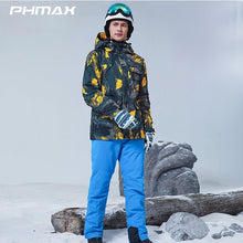 Load image into Gallery viewer, PHMAX Winter Ski Suit Men Women Windproof Ski Jacket Pants Set Waterproof Keep Warm Outdoor Skiing and Snowboarding Jacket

