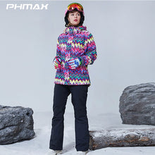 Load image into Gallery viewer, PHMAX Winter Ski Suit Men Women Windproof Ski Jacket Pants Set Waterproof Keep Warm Outdoor Skiing and Snowboarding Jacket
