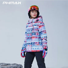 Load image into Gallery viewer, PHMAX Winter Ski Suit Men Women Windproof Ski Jacket Pants Set Waterproof Keep Warm Outdoor Skiing and Snowboarding Jacket

