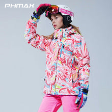 Load image into Gallery viewer, PHMAX Winter Ski Suit Men Women Windproof Ski Jacket Pants Set Waterproof Keep Warm Outdoor Skiing and Snowboarding Jacket
