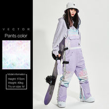 Load image into Gallery viewer, VECTOR Brand Men Women Ski Suit Ski Jacket Ski Pants Bib Overalls Winter Warm Windproof Waterproof Outdoor Sports Snowboard
