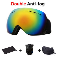 Load image into Gallery viewer, Ski Goggles Double Layers UV Anti-fog Big Ski Mask Glasses Skiing Snow Snowboard Goggles Men Women Ski Eyewear
