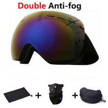 Load image into Gallery viewer, Ski Goggles Double Layers UV Anti-fog Big Ski Mask Glasses Skiing Snow Snowboard Goggles Men Women Ski Eyewear
