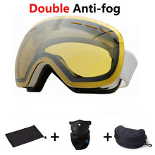 Load image into Gallery viewer, Ski Goggles Double Layers UV Anti-fog Big Ski Mask Glasses Skiing Snow Snowboard Goggles Men Women Ski Eyewear
