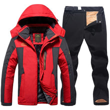 Load image into Gallery viewer, 2020 Men Ski Jacket Ski Pants Winter Warm Windproof Waterproof Outdoor Sports Snowboarding Skiing Fleece Coat Trousers Ski Suit
