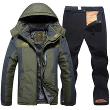 Load image into Gallery viewer, 2020 Men Ski Jacket Ski Pants Winter Warm Windproof Waterproof Outdoor Sports Snowboarding Skiing Fleece Coat Trousers Ski Suit

