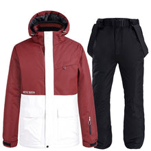Load image into Gallery viewer, 2020 New Fashion Color Matching Ski Suit Men Women Windproof Waterproof Skiing Snowboard Jacket and Pants Suit Snowsuit Winter

