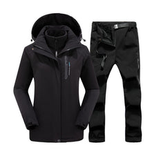 Load image into Gallery viewer, Winter Ski Suit for Women Brands Jacket Pants High Quality Windproof Waterproof Super Warm Snow Trousers Snowboard Clothing
