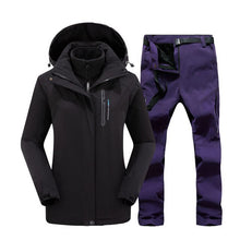 Load image into Gallery viewer, Winter Ski Suit for Women Brands Jacket Pants High Quality Windproof Waterproof Super Warm Snow Trousers Snowboard Clothing
