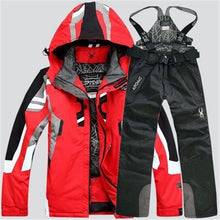Load image into Gallery viewer, Snowboarding Suits men Snowboarding Jacket + Ski Pants winter outdoor thermal Ski Jacket and Trousers waterproof Windproof Parka
