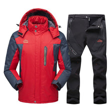 Load image into Gallery viewer, 2020 New Ski Suit Men Winter Waterproof Windproof Snow Clothes Men Ski Sets Warm Fleece Jacket Skiing Snowboarding Jacket Suit
