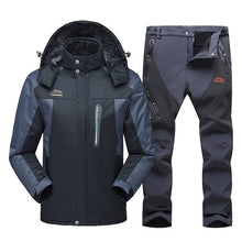 Load image into Gallery viewer, 2020 New Ski Suit Men Winter Waterproof Windproof Snow Clothes Men Ski Sets Warm Fleece Jacket Skiing Snowboarding Jacket Suit
