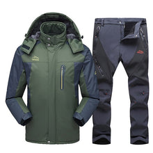 Load image into Gallery viewer, 2020 New Ski Suit Men Winter Waterproof Windproof Snow Clothes Men Ski Sets Warm Fleece Jacket Skiing Snowboarding Jacket Suit

