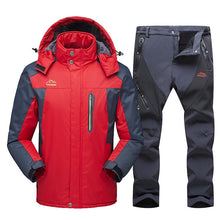 Load image into Gallery viewer, 2020 New Ski Suit Men Winter Waterproof Windproof Snow Clothes Men Ski Sets Warm Fleece Jacket Skiing Snowboarding Jacket Suit
