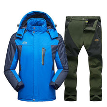 Load image into Gallery viewer, 2020 New Ski Suit Men Winter Waterproof Windproof Snow Clothes Men Ski Sets Warm Fleece Jacket Skiing Snowboarding Jacket Suit
