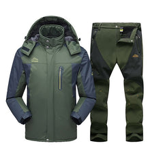 Load image into Gallery viewer, 2020 New Ski Suit Men Winter Waterproof Windproof Snow Clothes Men Ski Sets Warm Fleece Jacket Skiing Snowboarding Jacket Suit
