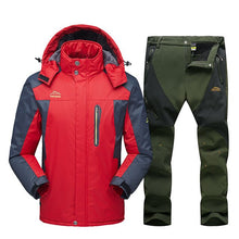Load image into Gallery viewer, 2020 New Ski Suit Men Winter Waterproof Windproof Snow Clothes Men Ski Sets Warm Fleece Jacket Skiing Snowboarding Jacket Suit
