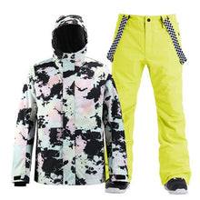 Load image into Gallery viewer, New Men's Waterproof Windproof Ski Suit Suit Outdoor Mountaineering Warm Veneer Double-board Snow Jacket+trousers
