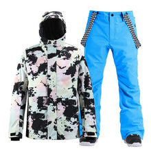 Load image into Gallery viewer, New Men's Waterproof Windproof Ski Suit Suit Outdoor Mountaineering Warm Veneer Double-board Snow Jacket+trousers
