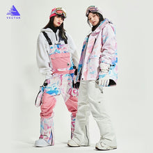 Load image into Gallery viewer, Women Ski Suit Brands Korea Thick Warm Skiing Snow Jacket Winter Warm Waterproof Windproof Skiing and Snowboarding Suits
