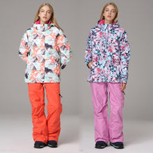 Load image into Gallery viewer, Ski Suit Women Ski Jacket And Pants -30°C Winter Warm Waterproof Windproof Skiing And Snowboarding Suits Female Brand Snow Set
