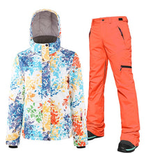 Load image into Gallery viewer, Ski Suit Women Ski Jacket And Pants -30°C Winter Warm Waterproof Windproof Skiing And Snowboarding Suits Female Brand Snow Set
