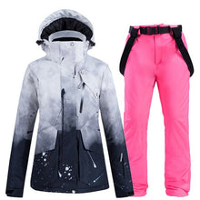 Load image into Gallery viewer, New Ski Suit Women Windproof Waterproof Breathable Warm Snowboard Jackets Pants High Quality Winter Ski Jacket Women Ski Set
