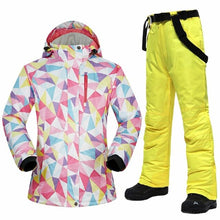 Load image into Gallery viewer, Ski Suits Women Winter Brands Sets Windproof Waterproof Breathable Outdoor Female Ski Jacket and Pants And Snowboarding Suits
