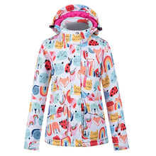 Load image into Gallery viewer, Women Ski Suit Jacket Waterproof Snowboard Colorful Ski Jacket and Pants Set Winter Windproof Warm Jacket Outdoor Clothing
