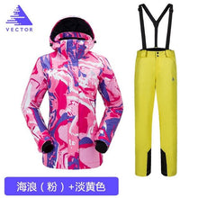 Load image into Gallery viewer, Thick Warm Ski Suit Women Waterproof Windproof Skiing and Snowboarding Jacket Pants Set Female Snow Costumes Outdoor Wear
