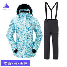 Load image into Gallery viewer, Thick Warm Ski Suit Women Waterproof Windproof Skiing and Snowboarding Jacket Pants Set Female Snow Costumes Outdoor Wear
