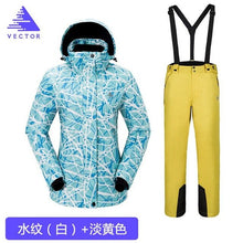 Load image into Gallery viewer, Thick Warm Ski Suit Women Waterproof Windproof Skiing and Snowboarding Jacket Pants Set Female Snow Costumes Outdoor Wear
