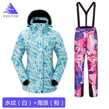 Load image into Gallery viewer, Thick Warm Ski Suit Women Waterproof Windproof Skiing and Snowboarding Jacket Pants Set Female Snow Costumes Outdoor Wear
