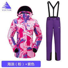Load image into Gallery viewer, Thick Warm Ski Suit Women Waterproof Windproof Skiing and Snowboarding Jacket Pants Set Female Snow Costumes Outdoor Wear
