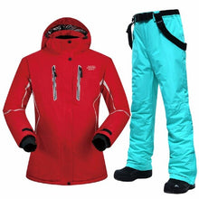 Load image into Gallery viewer, Winter Ski Suit Women High-quality Windproof Waterproof Breathable Thermal Snow Jackets and Pants Skiing and Snowboarding Suits
