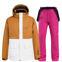 Load image into Gallery viewer, New Women's &amp; Men's Ski Jackets + Strap Snow Pants Bib Snow Suit Sets Snowboard Clothing Waterproof Costumes Winter Outdoor Wear
