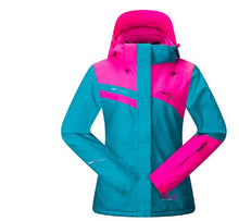 Load image into Gallery viewer, Women Ski Suit Warm Windproof Waterproof Hooded Snow Jacket + Pants Female Winter Outdoor Snowboard Snowmobile Snow Suit
