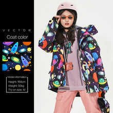 Load image into Gallery viewer, VECTOR Brand Men Women Ski Suit Ski Jacket Ski Pants Winter Warm Windproof Waterproof Outdoor Sports Snowboard Ski Coat Trousers

